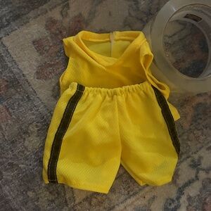 American Girl Yellow Doll Outfit with Black Stripes